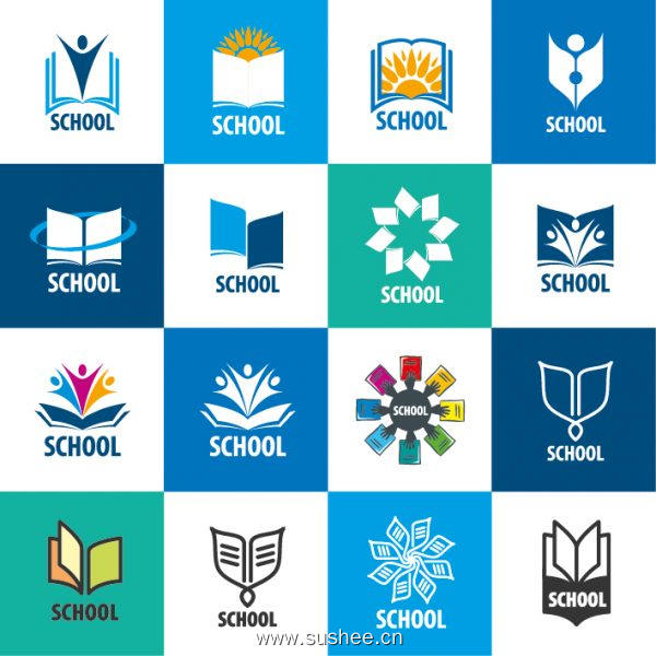 VOL.9 书籍教育校园学习类logo设计