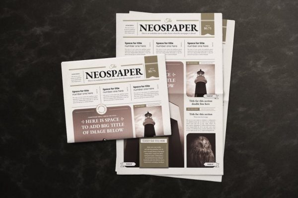 报纸排版设计 Indesign 模板 The NeoSpaper Indesign Template