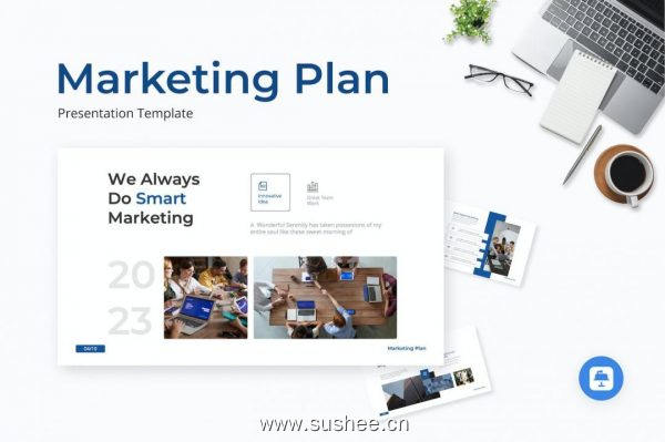 营销计划主题演讲Keynote模板 Marketing Plan Keynote Template