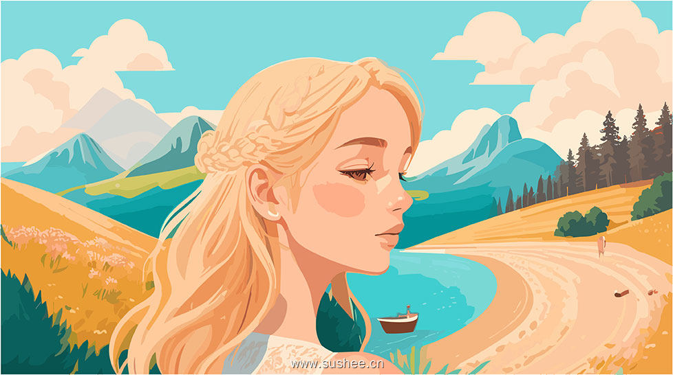 a_woman_with_summer_landscape_background_43
